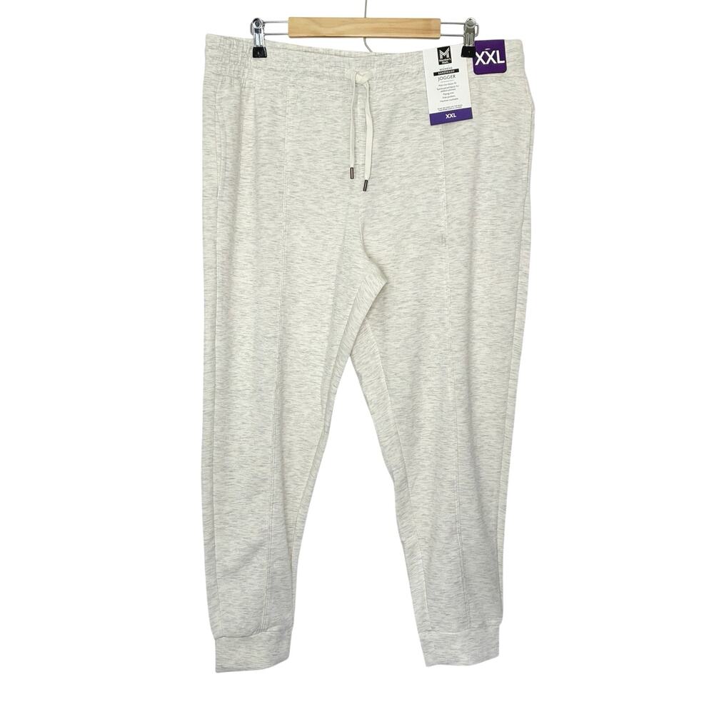 Member's Mark Sandwash Jogger Cream Heather Mid-Rise NWT Womens XXL